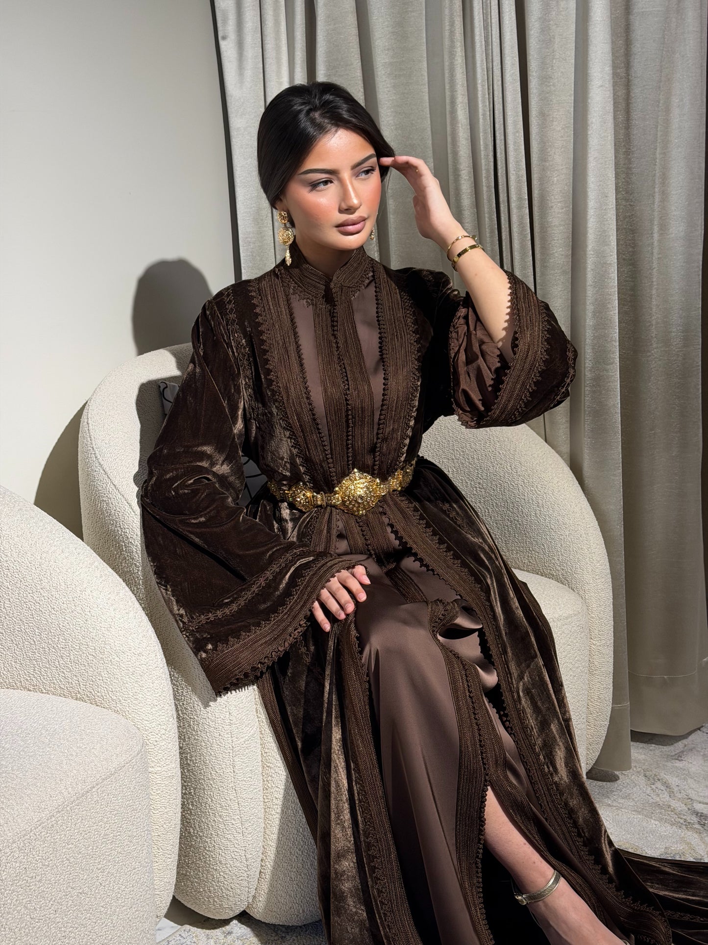 Silk Velvet Kaftan