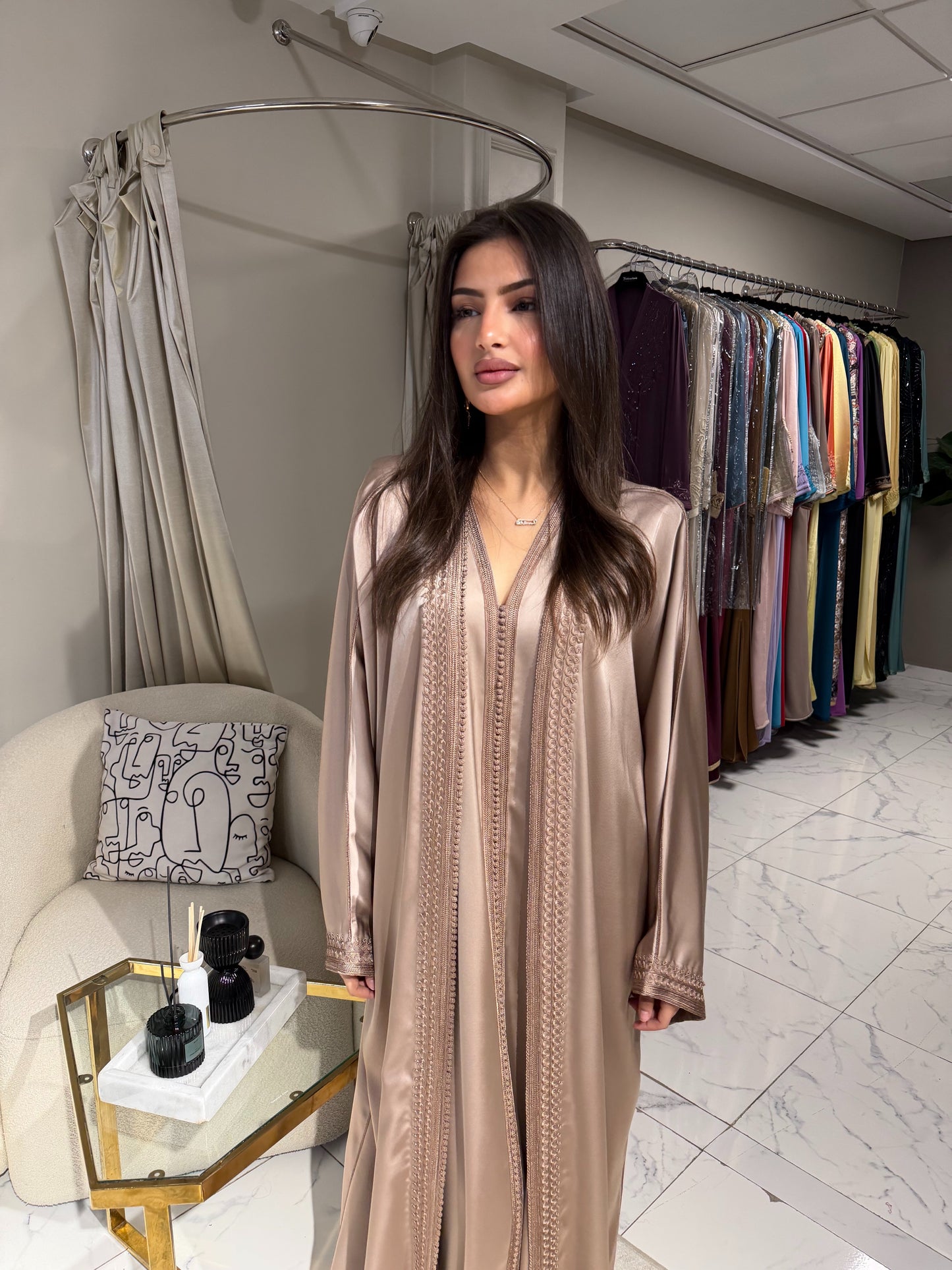 Two-Piece Silk Drap Kimono