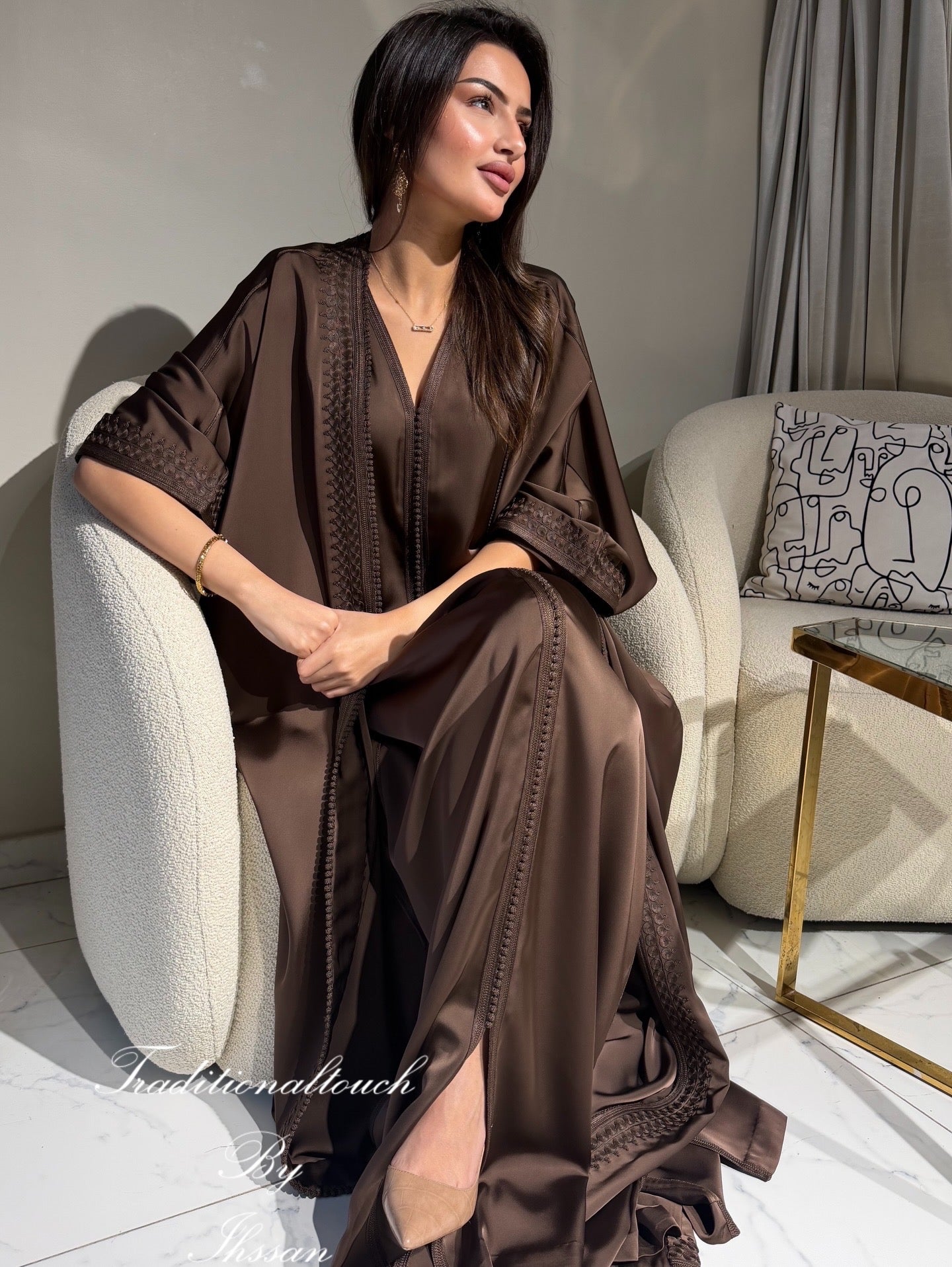 Two-Piece Silk Drap Kimono