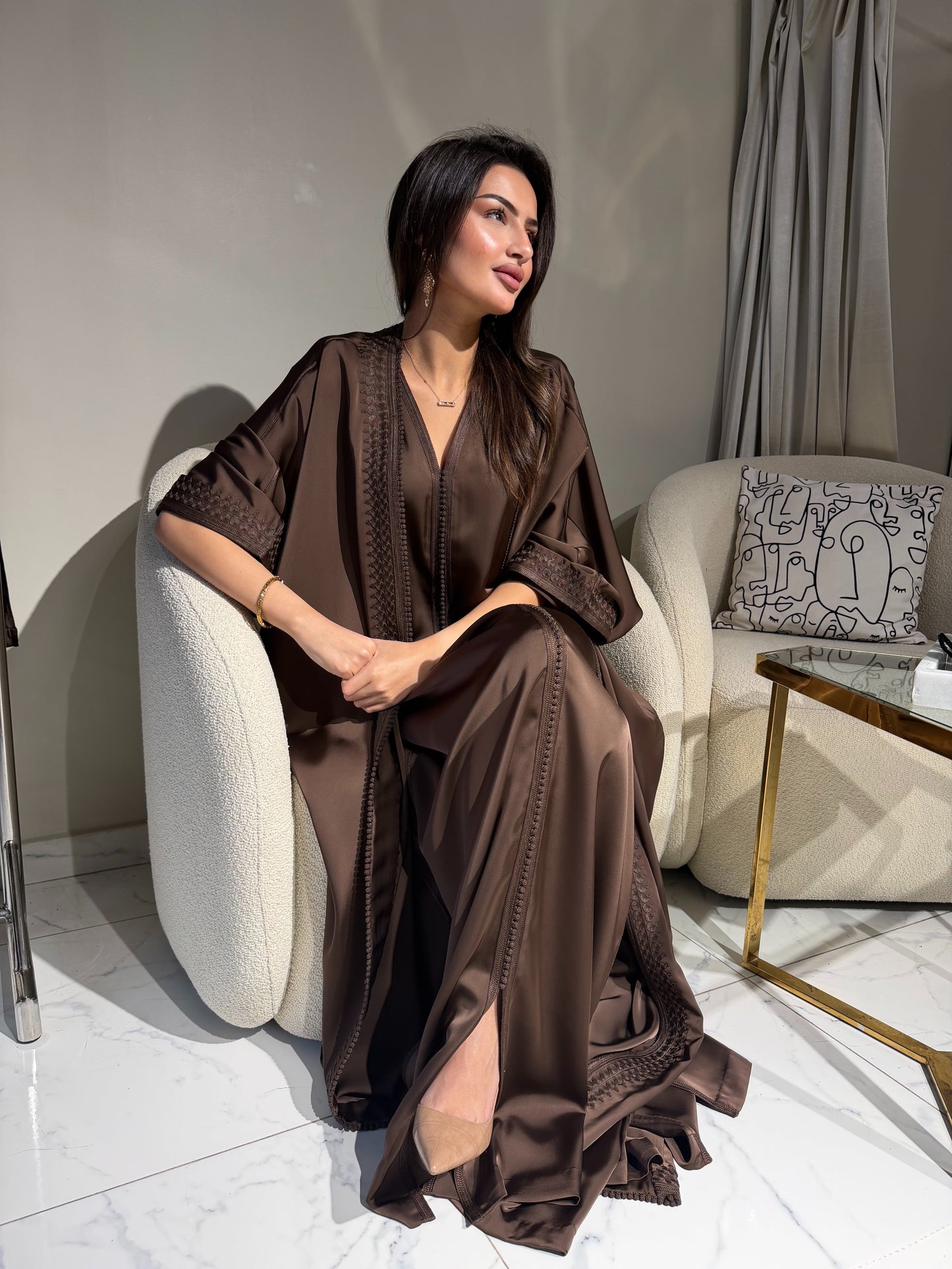 Two-Piece Silk Drap Kimono