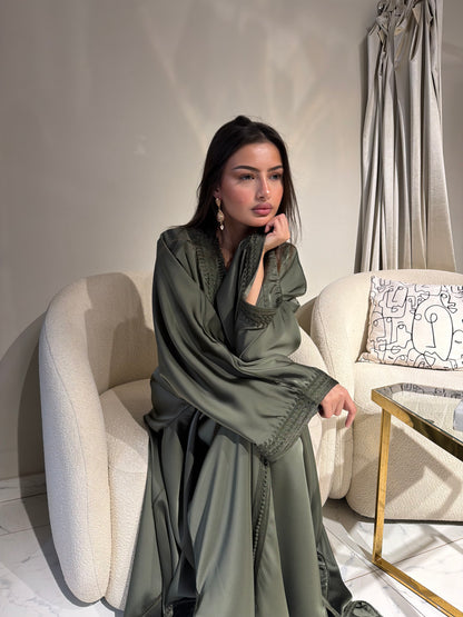 Two-Piece Silk Drap Kimono