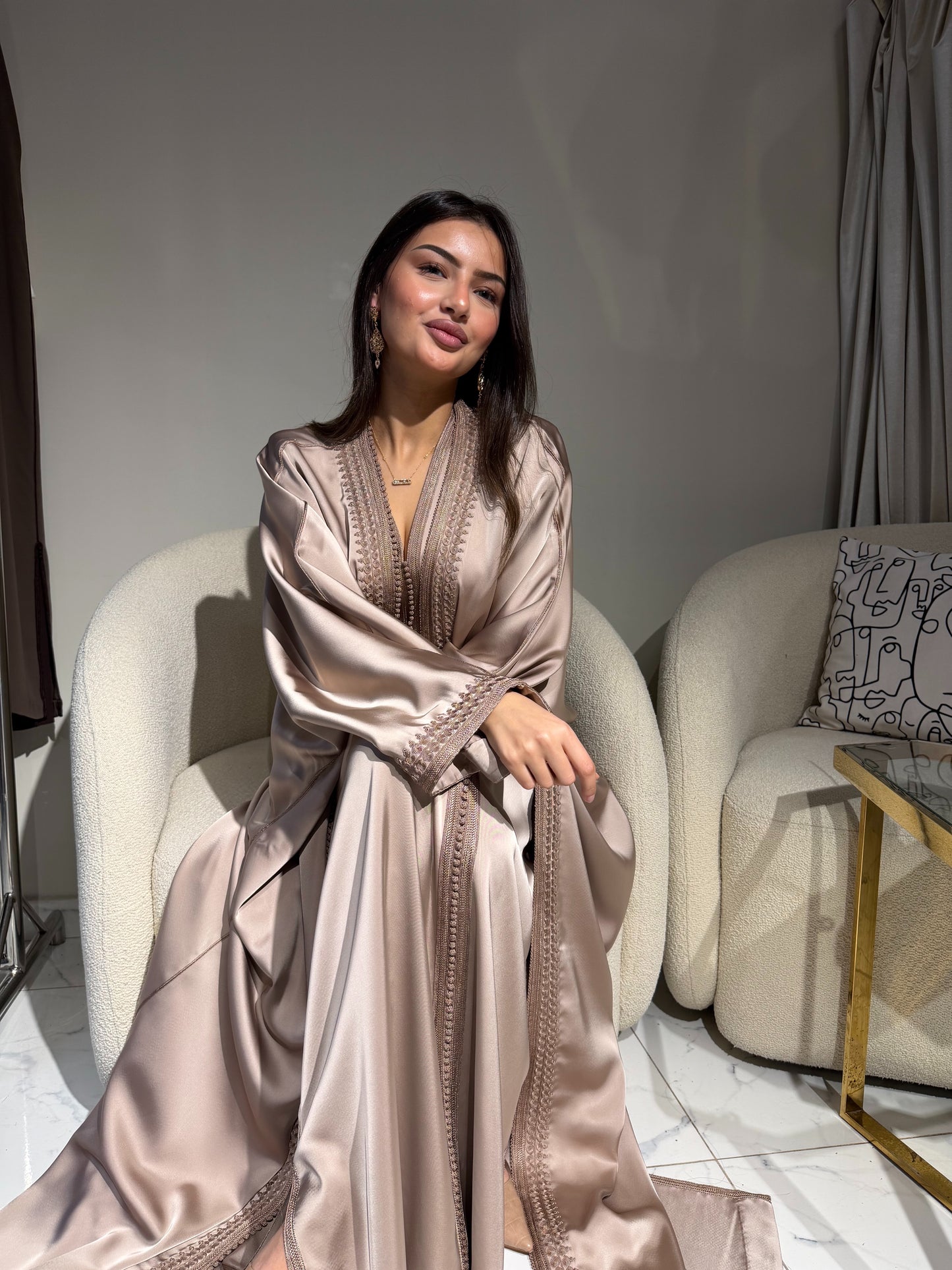 Two-Piece Silk Drap Kimono