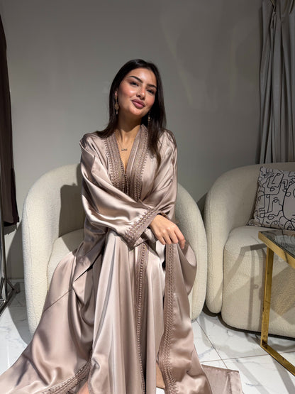 Two-Piece Silk Drap Kimono
